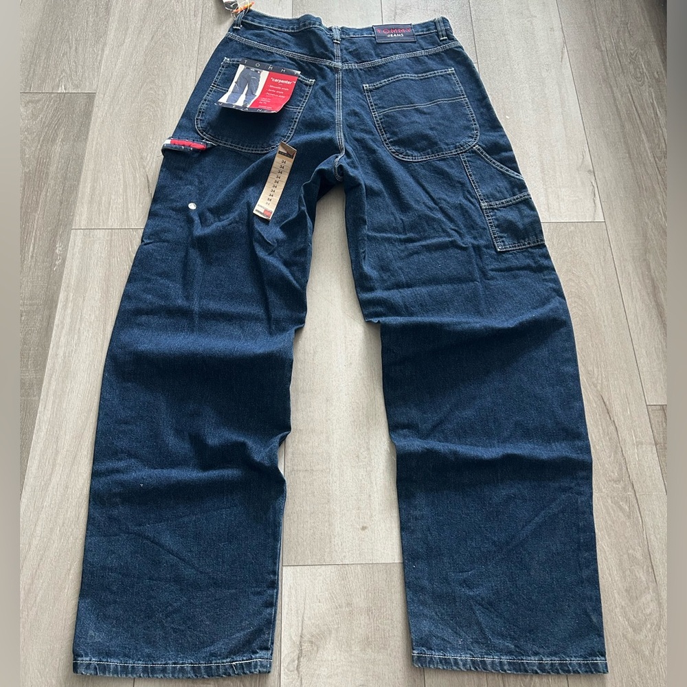Vintage Baggy Tommy Hilfigher Carpenter Pants NWT 90's 34x33